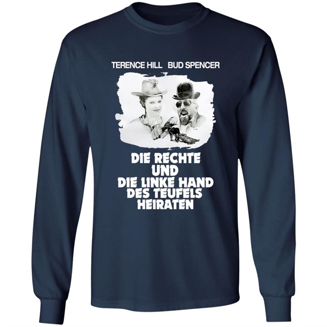 JGA Terence Hill Bud Spencer Die Rechte Und Die Linke Hand Des Teufels Heiraten Shirt Mo JGA Terence Hill Bud Spencer Die Rechte Und Die Linke Hand Des Teufels Heiraten Shirt Mo