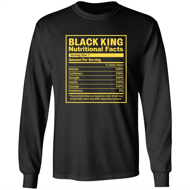 Black King Nutritional Facts Black History Month Shirt Nick Adams Black King Nutritional Facts Black History Month Shirt Nick Adams