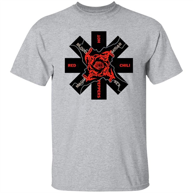 Red Hot Chili Peppers Shop Merch Blood Sugar Sex Magik Asterisk Grey Shirt