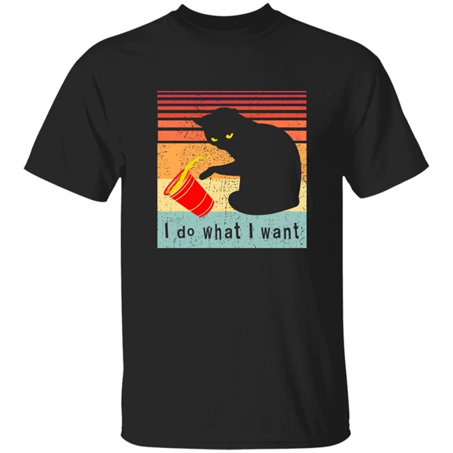 PuppersTV Do What I Want Black Cat Shirt
