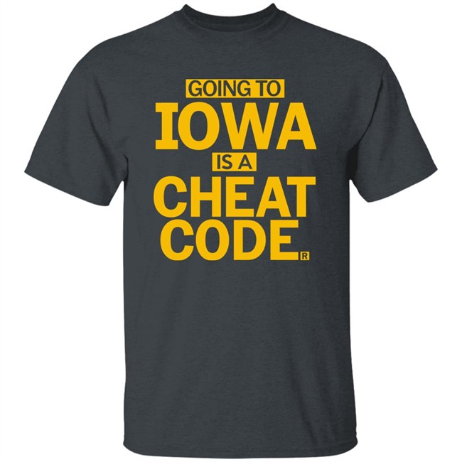 Going To Iowa Is A Cheat Code T Shirt Raygun Merch