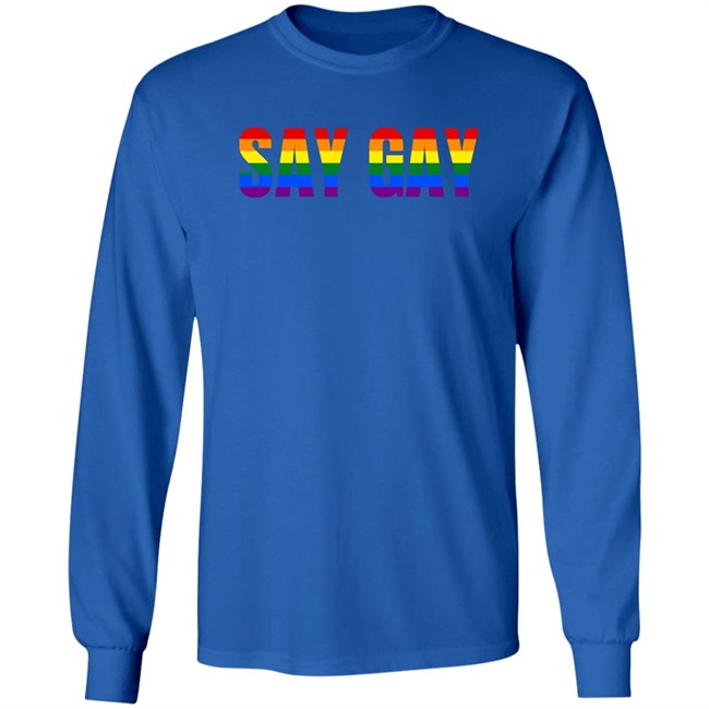 Queerencia Shop Say Gay Rainbow LGBT Shirt Dr. Rich Minuski Queerencia Shop Say Gay Rainbow LGBT Shirt Dr. Rich Minuski