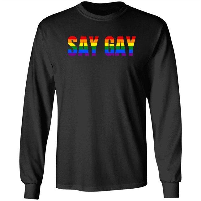 Queerencia Shop Say Gay Rainbow LGBT Shirt Dr. Rich Minuski Queerencia Shop Say Gay Rainbow LGBT Shirt Dr. Rich Minuski