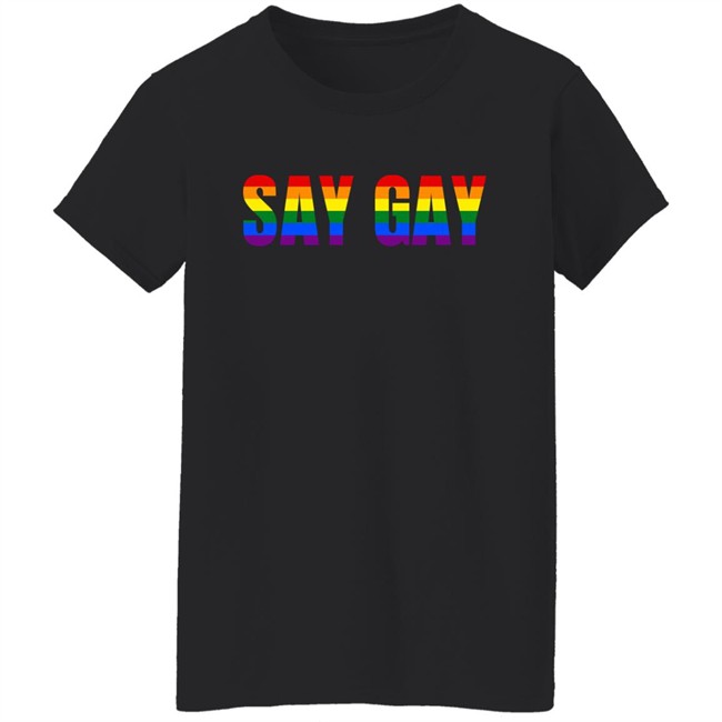Queerencia Shop Say Gay Rainbow LGBT Shirt Dr. Rich Minuski Queerencia Shop Say Gay Rainbow LGBT Shirt Dr. Rich Minuski