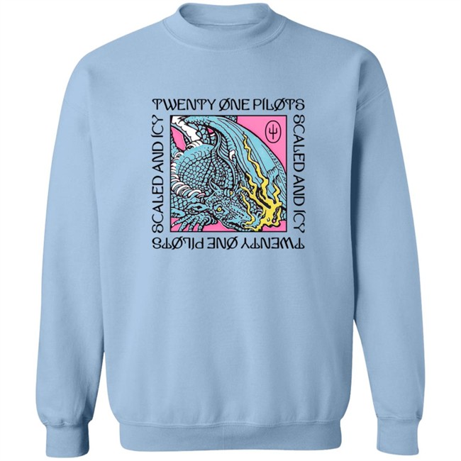Twenty One Pilots Merch Dragon Box Blue Long Sleeve T Shirt Twenty One Pilots Merch Dragon Box Blue Long Sleeve T Shirt