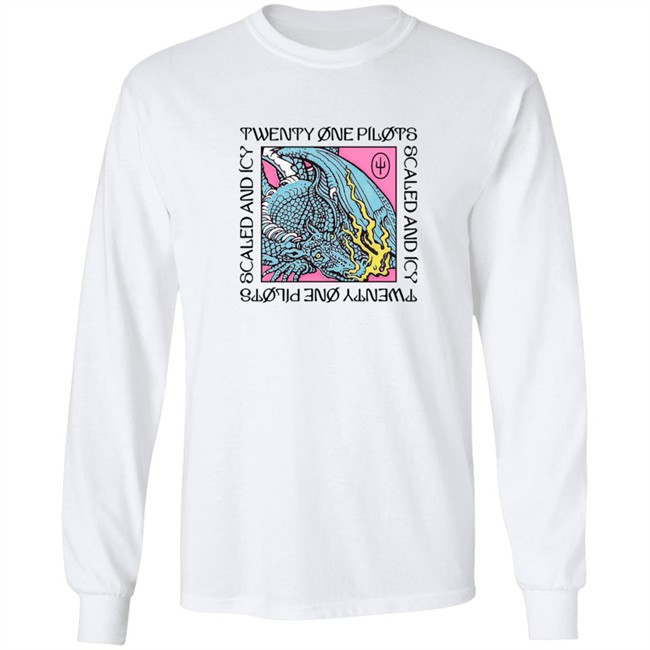 Twenty One Pilots Merch Dragon Box Blue Long Sleeve T Shirt Twenty One Pilots Merch Dragon Box Blue Long Sleeve T Shirt