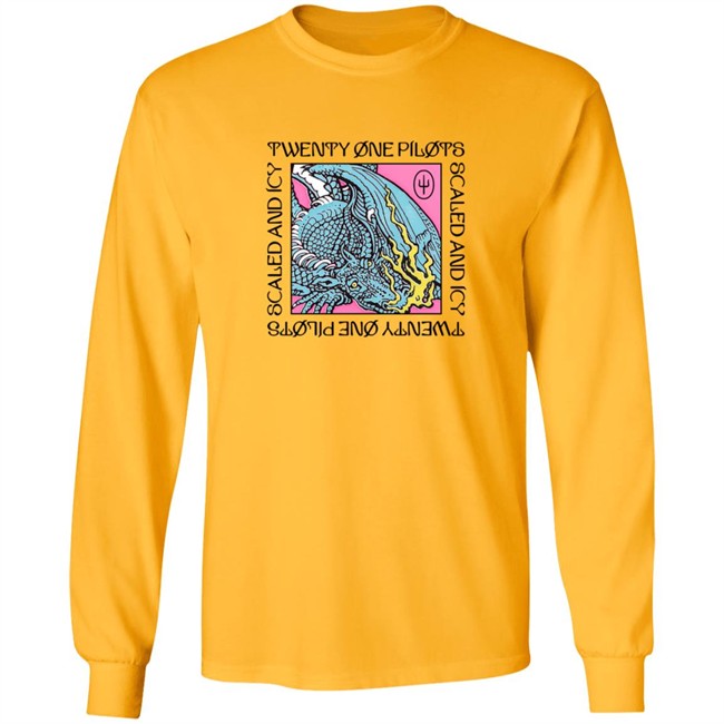 Twenty One Pilots Merch Dragon Box Blue Long Sleeve T Shirt Twenty One Pilots Merch Dragon Box Blue Long Sleeve T Shirt