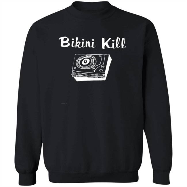 Bikini Kill Merch Record Player Crewneck