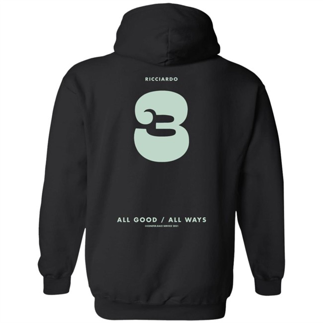 Daniel Ricciardo Merch Ric3 All Good All Ways Hoodie Daniel Ricciardo Merch Ric3 All Good All Ways Hoodie
