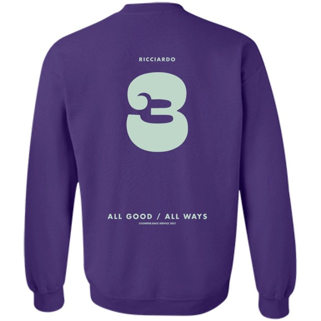 Daniel Ricciardo Merch Ric3 All Good All Ways Hoodie Daniel Ricciardo Merch Ric3 All Good All Ways Hoodie