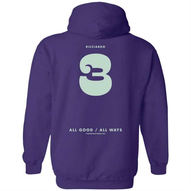 Daniel Ricciardo Merch Ric3 All Good All Ways Long Sleeve Shirt Daniel Ricciardo Merch Ric3 All Good All Ways Long Sleeve Shirt