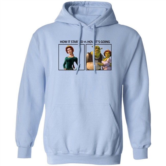 Fiona And Shrek How It Started Vs How It's Going Shirt How It Started Vs How It's Going Shirt Fiona And Shrek