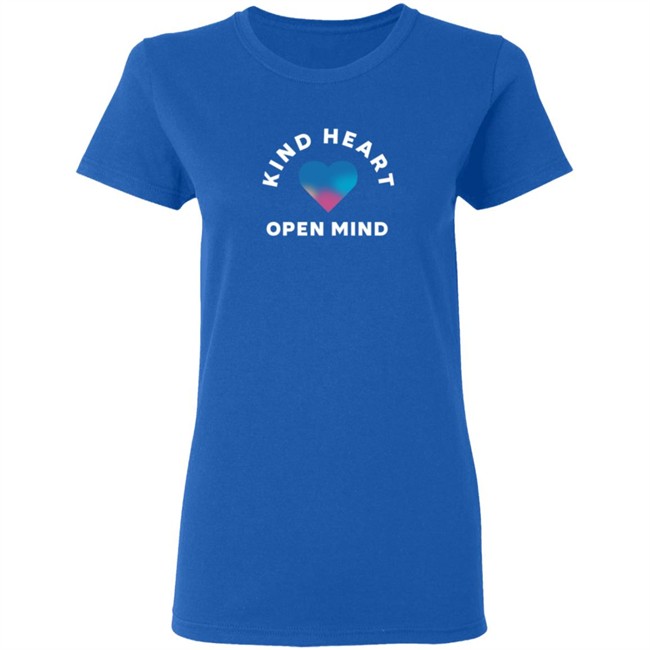 Autism Merch Kind Heart Open Mind Ladies T Shirt