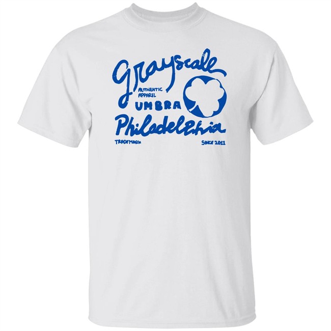 Grayscale Umbra Philadelphia Trademark Since 2011 Tow Yard Tee Shirt Grayscale Merch