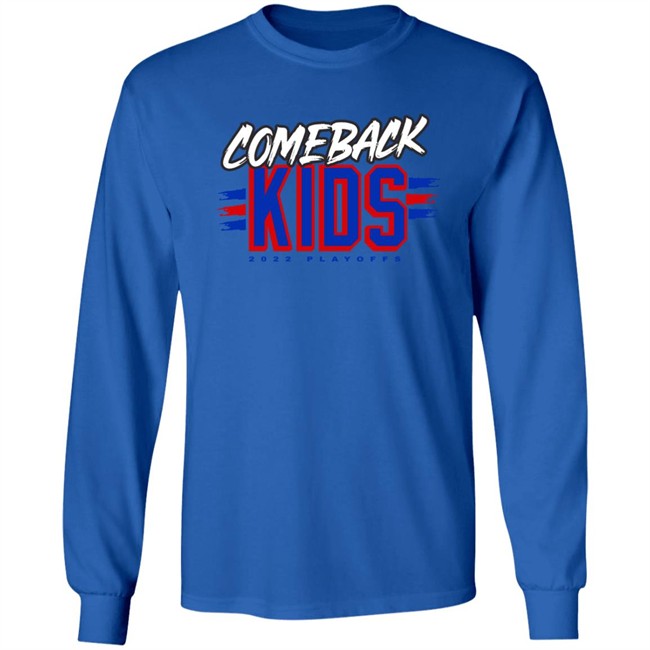 Comeback Kids 2022 Playoffs Shirt We Bleed Blue NYC Merch Store Comeback Kids 2022 Playoffs Shirt We Bleed Blue NYC Merch Store