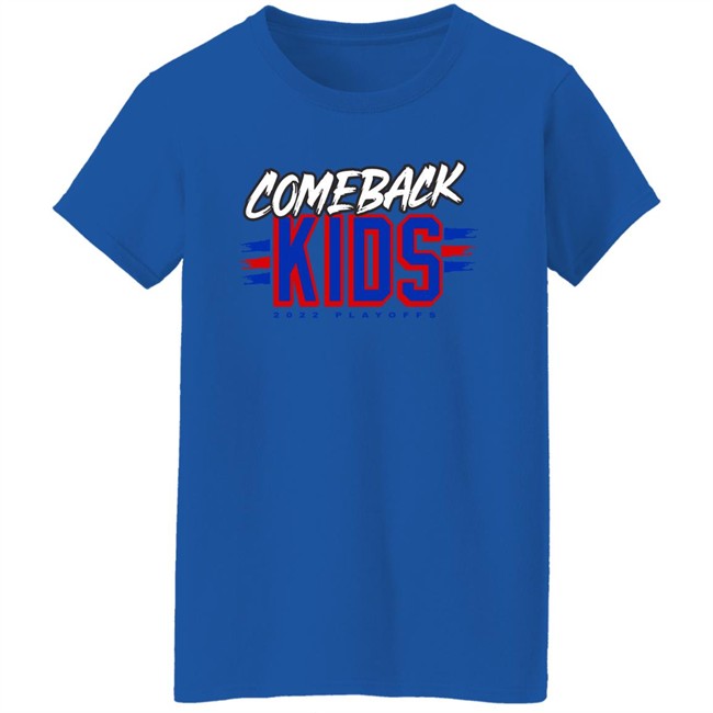 Comeback Kids 2022 Playoffs Shirt We Bleed Blue NYC Merch Store