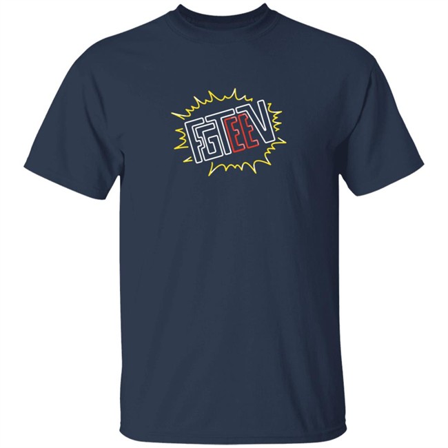 Fgteev Merch V Neon Logo T Shirt Fgteev Merch V Neon Logo T Shirt