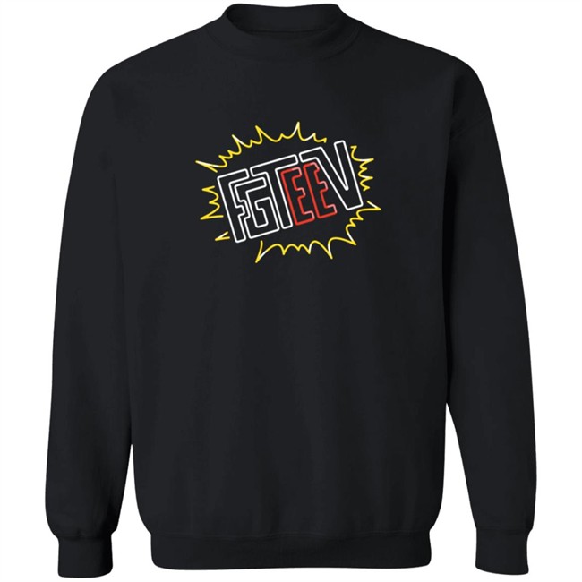 Fgteev Merch V Neon Logo T Shirt Fgteev Merch V Neon Logo T Shirt