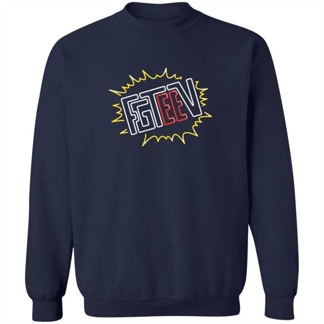 Fgteev Merch V Neon Logo T Shirt Fgteev Merch V Neon Logo T Shirt