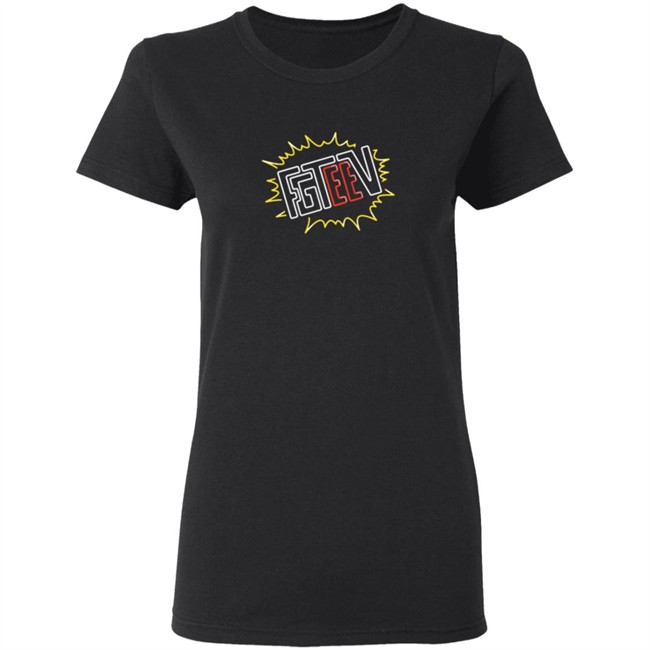 Fgteev Merch V Neon Logo T Shirt Fgteev Merch V Neon Logo T Shirt
