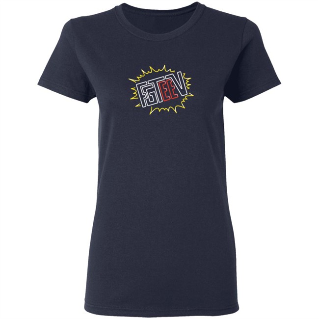 Fgteev Merch V Neon Logo T Shirt Fgteev Merch V Neon Logo T Shirt