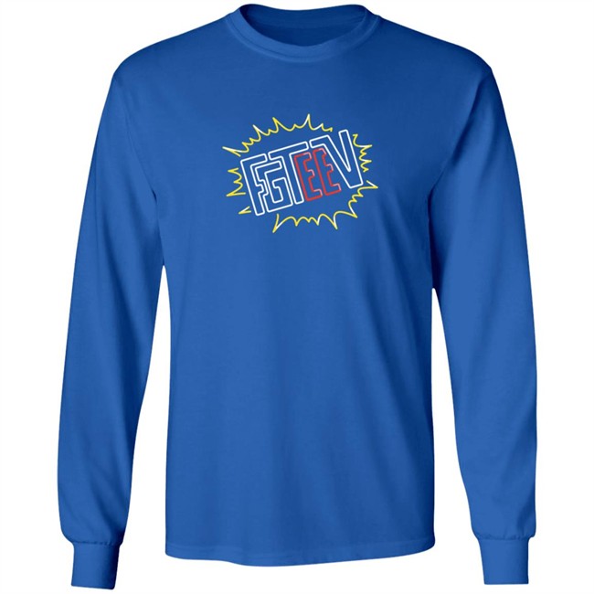 Fgteev Merch V Neon Logo T Shirt Fgteev Merch V Neon Logo T Shirt