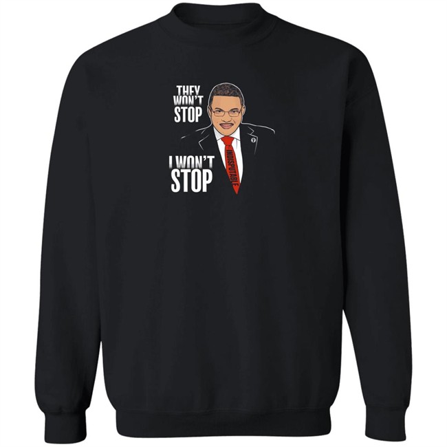 Shop TYT Merch Dr. Rashad Richey Cenk Uygur They Won't Stop I Won't Stop Shir