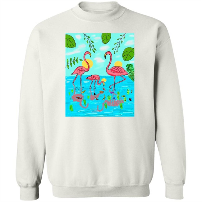 Flamingo Shirt Bonfire Shop James Cage White Flamingo Shirt James Cage White Bonfire Shop