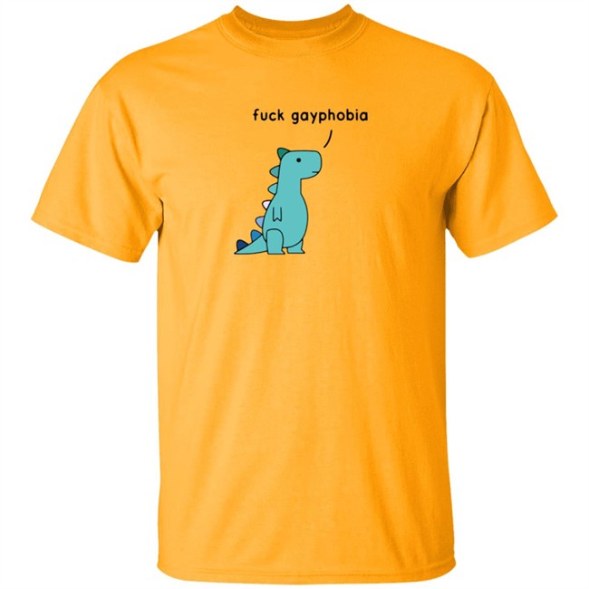 Fuck Gayphobia Shirt Shop Dinosaur