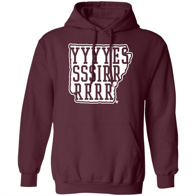 Breakingt Merch Yessir Ark Shirt Hit That Line AR Coach Sam Pittman