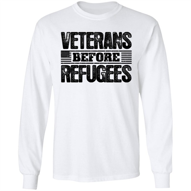 Gemgirl Patriot Depot Merch Veterans Before Refugees Shirt Gemgirl Veterans Before Refugees Shirt Patriot Depot Merch