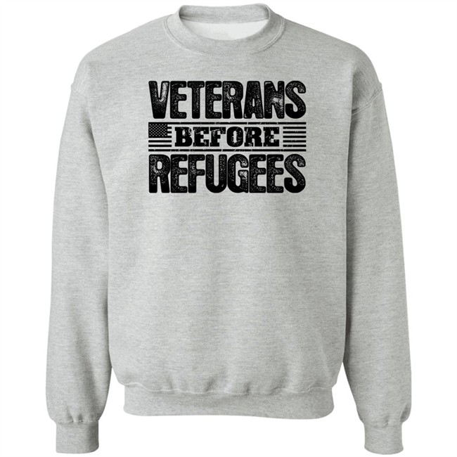 Gemgirl Patriot Depot Merch Veterans Before Refugees Shirt Gemgirl Veterans Before Refugees Shirt Patriot Depot Merch