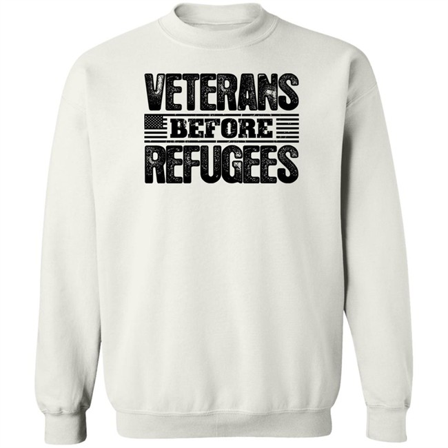 Gemgirl Patriot Depot Merch Veterans Before Refugees Shirt Veterans Before Refugees Shirt Gemgirl Patriot Depot Merch
