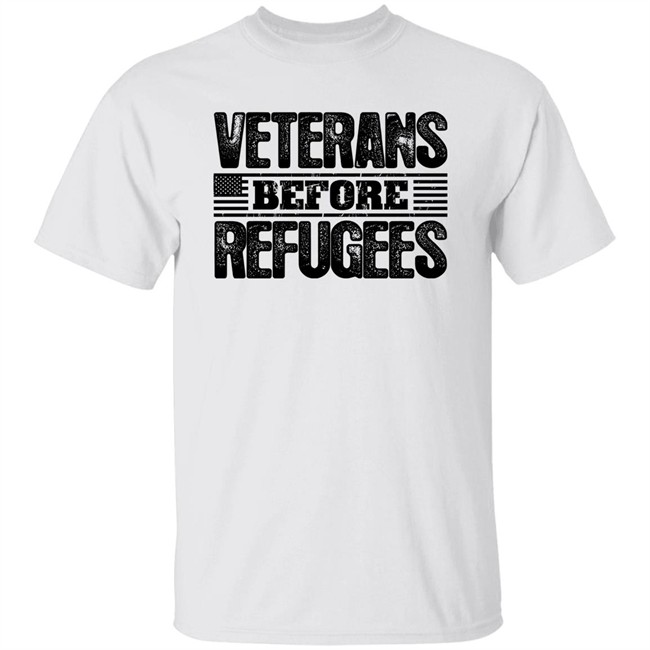 Gemgirl Patriot Depot Merch Veterans Before Refugees Shirt Patriot Depot Merch Gemgirl Veterans Before Refugees Shirt