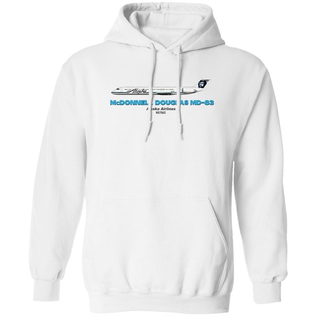 Mcdonnell Douglas Md-83 Alaska Airlines T Shirt Rob Delaney