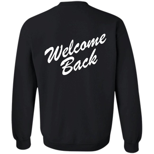Shop David Dobrik Merch Store Views Welcome Back Black Crewneck Sweatshirt