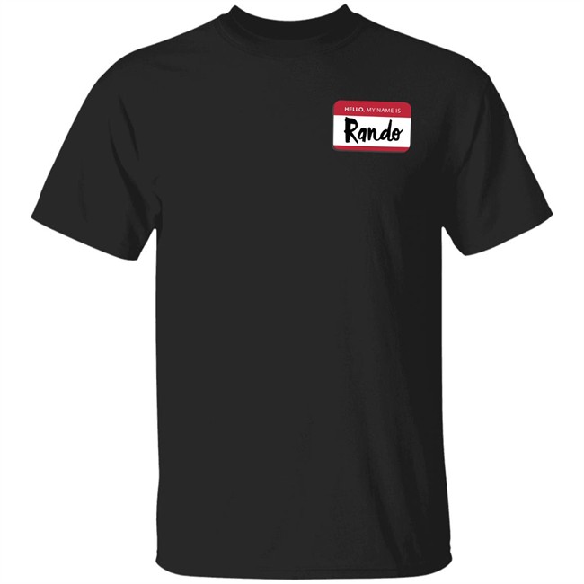 Popcorned Planet Merch Popcorned Planet Hello My Name Is Rando T Shirt Popcorned Planet Merch Popcorned Planet Hello My Name Is Rando T Shirt