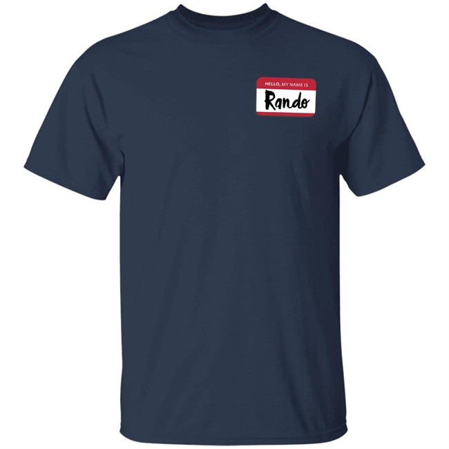 Popcorned Planet Merch Popcorned Planet Hello My Name Is Rando T Shirt
