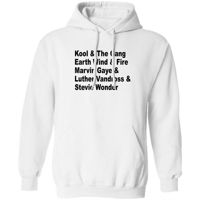 Kool The Gang Earth Wind Fire Marvin Gaye Luther Vandross Stevie Wonder Shirt