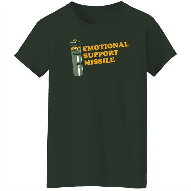 Sofilein Emotional Support Missile Shirt Everpress Merch Everpress Merch Sofilein Emotional Support Missile Shirt