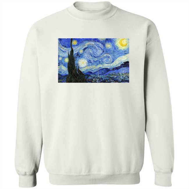 The Starry Night Vincent van Gogh Crewneck Sweatshirt The Starry Night Vincent van Gogh Crewneck Sweatshirt
