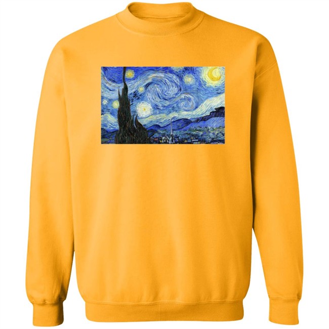 The Starry Night Vincent van Gogh Crewneck Sweatshirt The Starry Night Vincent van Gogh Crewneck Sweatshirt