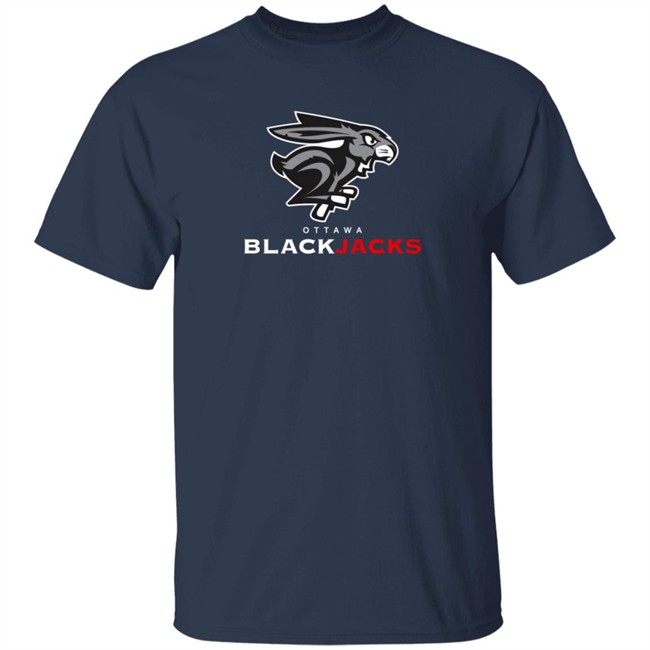 Ottawa Sports Fans Shirts Ottawa Blackjacks T Shirt Ottawa Sports Fans Shirts Ottawa Blackjacks T Shirt