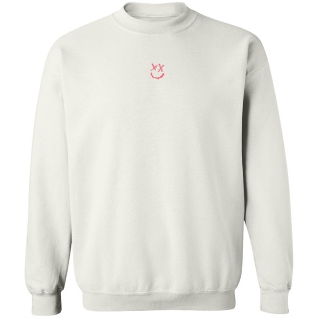 Louis Tomlinson Merch White Reflection Smiley Tee Shirt Louis Tomlinson Merch White Reflection Smiley Tee Shirt