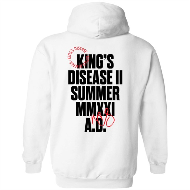 Nas Store Merch Shop Nasirjones Kdii Hoodie II King's Disease II Summer MMXXI A.D. Hooded Sweatshirt