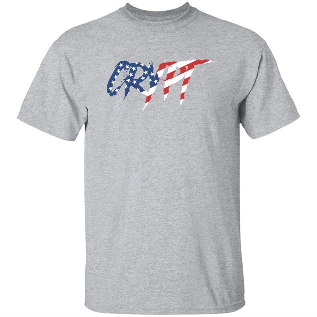 Crypt Shop Merch USA Flag Logo T Shirt Crypt Shop Merch USA Flag Logo T Shirt