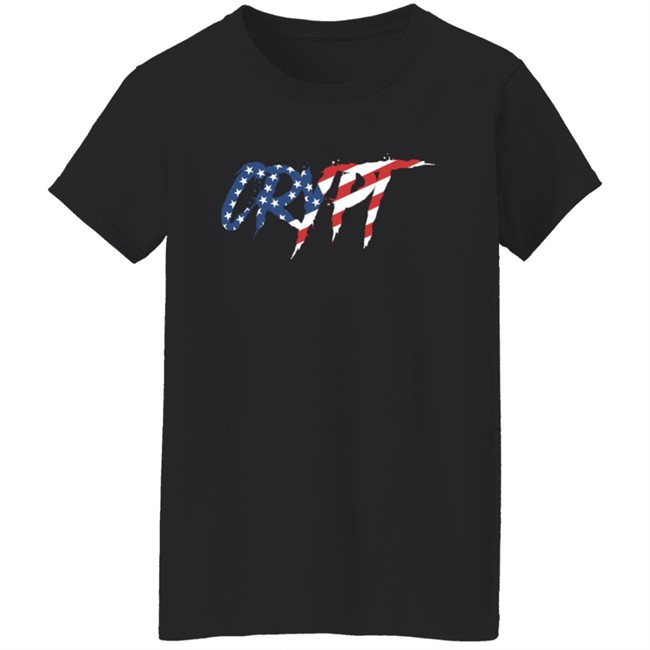Crypt Shop Merch USA Flag Logo T Shirt Crypt Shop Merch USA Flag Logo T Shirt