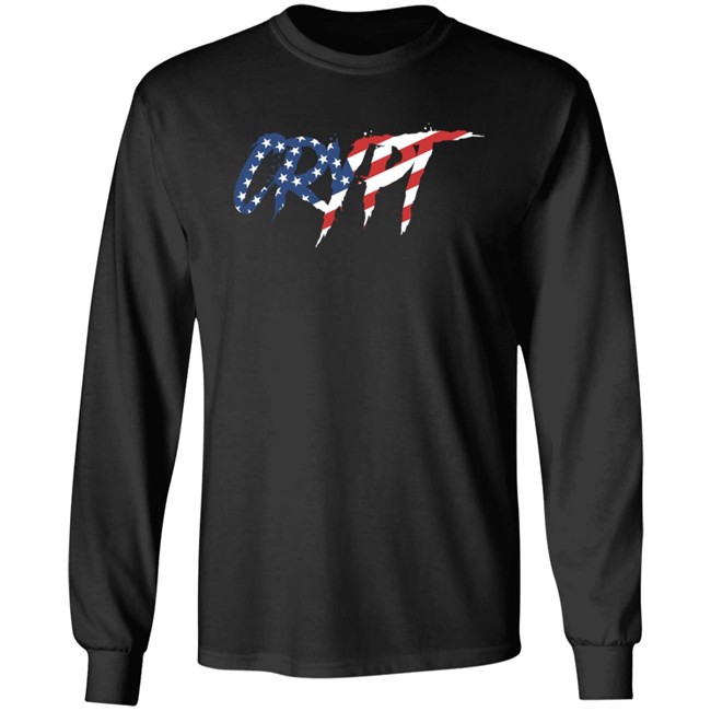 Crypt Shop Merch USA Flag Logo T Shirt Crypt Shop Merch USA Flag Logo T Shirt
