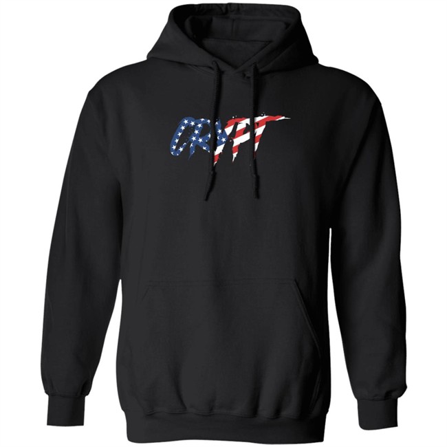 Crypt Shop Merch USA Flag Logo T Shirt Crypt Shop Merch USA Flag Logo T Shirt