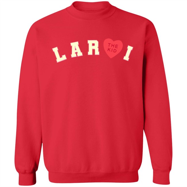 The Kid Laroi Merch Laroi Heart Hoodie Red The Kid Laroi Merch Laroi Heart Hoodie Red